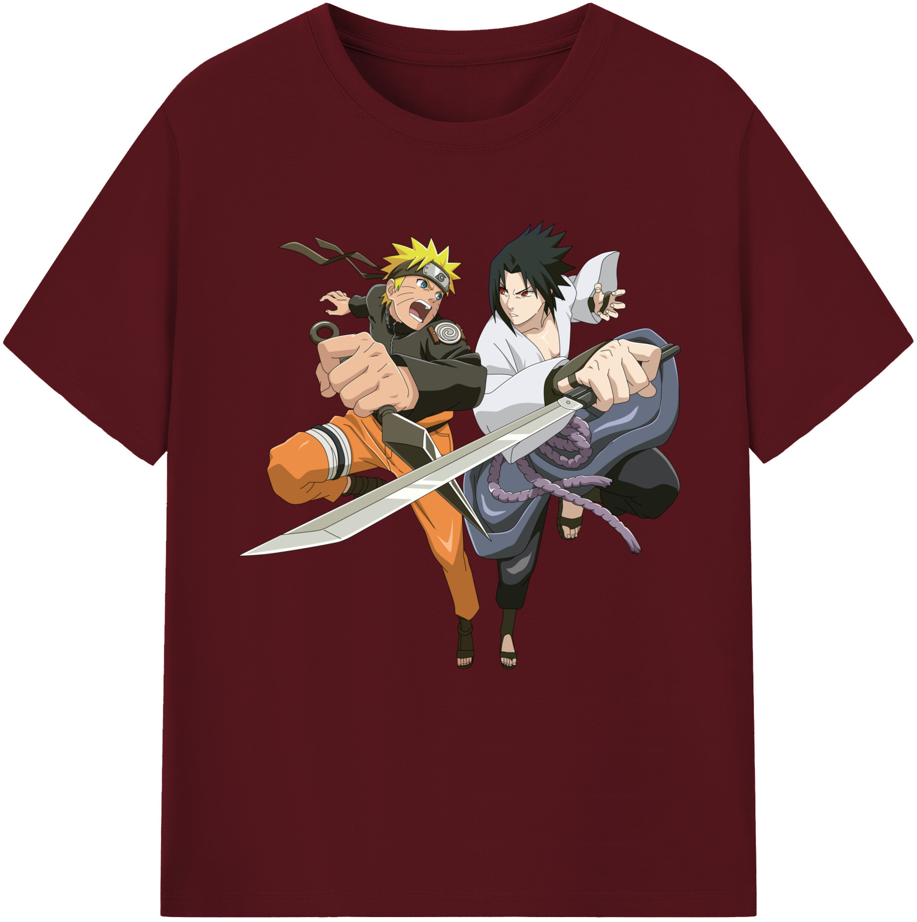（画像用） NARUTO -ナルト- うずまき ナルト Uzumaki Naruto 綿100％半袖Tシャツ（フロントプリント）